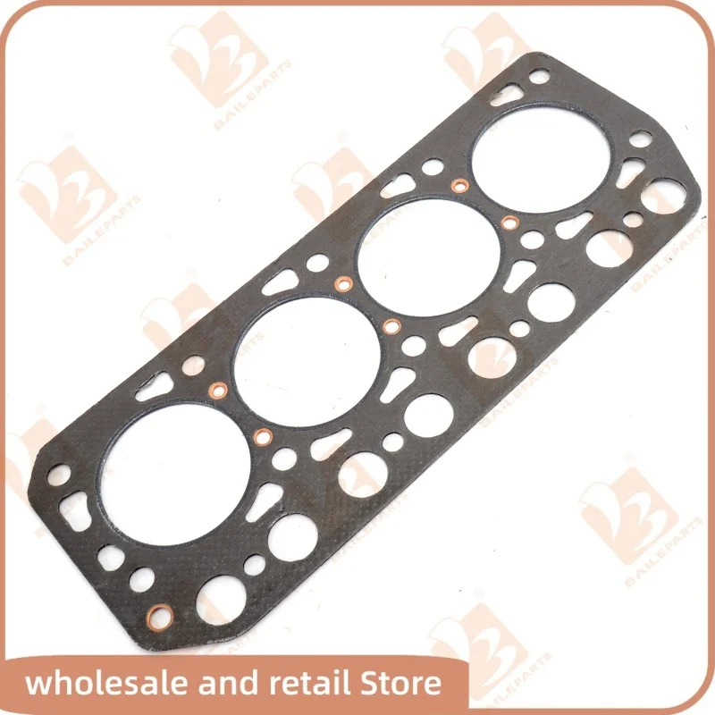 K4E Cylinder Head Gasket For Mitsubishi 4 Cylinders Piston Ring 76*2.5HK+2+4mm Excavator Engine MM431579 Spare Parts