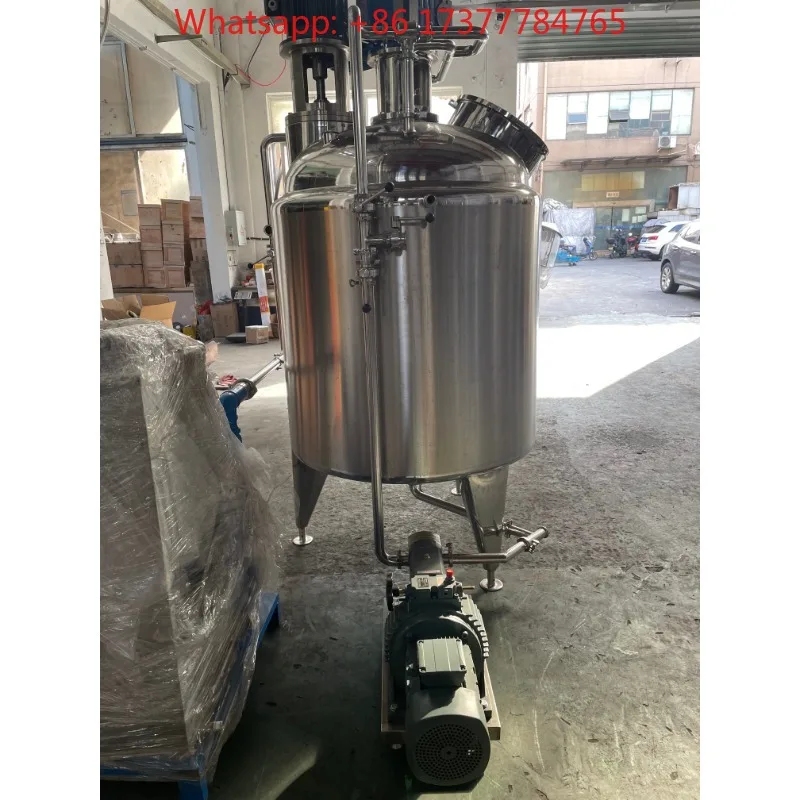 1000L Homogenizer Vacuum Mixing Blending Tank for Ketchup Tomato Peanut Butter Diary Factory