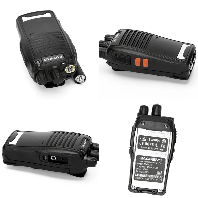 BaoFeng Original BF-777S Walkie Talkie UHF Radio Transceiver Mobile Uhf Hf Ham Two-way   Radio Comunicador