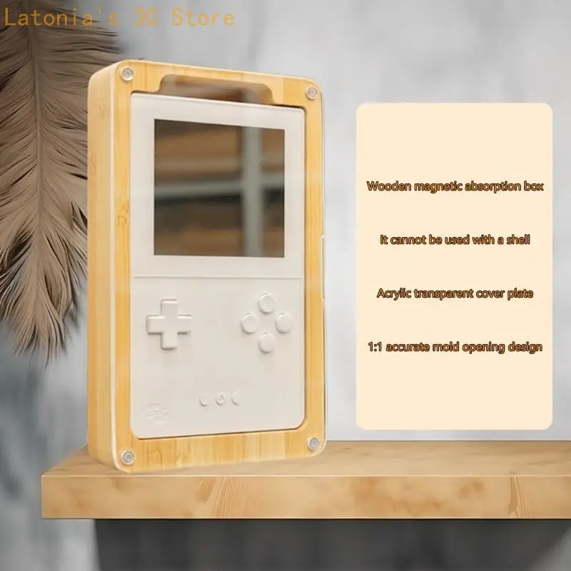 Gaming-Konsolen-Gehäusehalter, elegantes Schutzgehäuse mit magnetischem Deckel, geeignet für analoge Taschenspiel-Enthusiasten – Detail 3