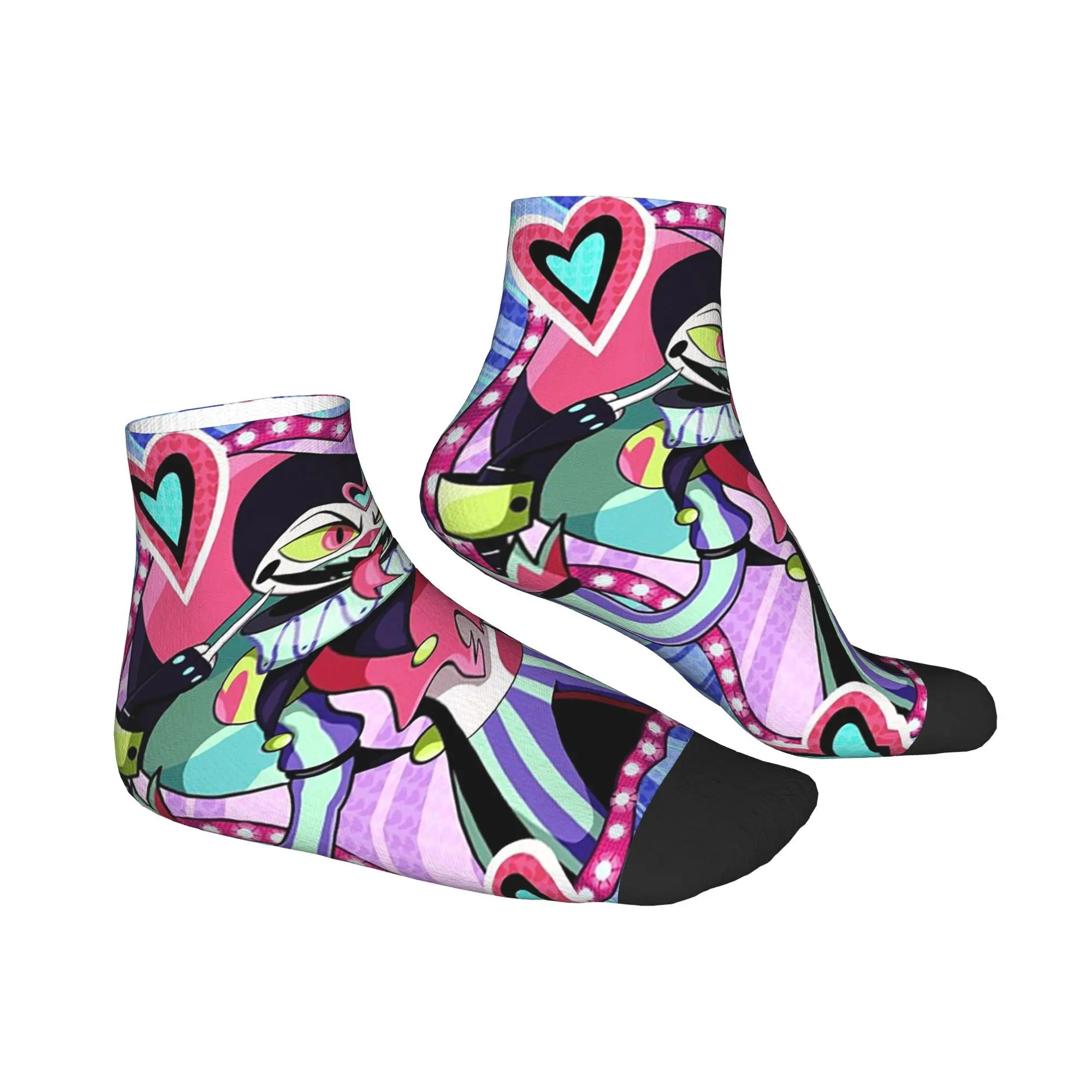 جميع المواسم Fizzarolli Helluva Boss الجوارب Harajuku امتصاص العرق الرياضة الأوسط جوارب أنبوبية جوارب الموضة الناعمة للرجال والنساء #3