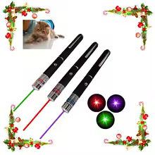 2 in 1 Mini Laser Pointer for Pets and Cats, Portable LED Pet Training Flashlight, Scratching Toy Indicator Tool, Christmas gift