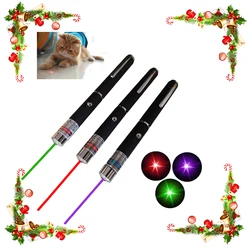 2 in 1 Mini Laser Pointer for Pets and Cats, Portable LED Pet Training Flashlight, Scratching Toy Indicator Tool,Christmas gift