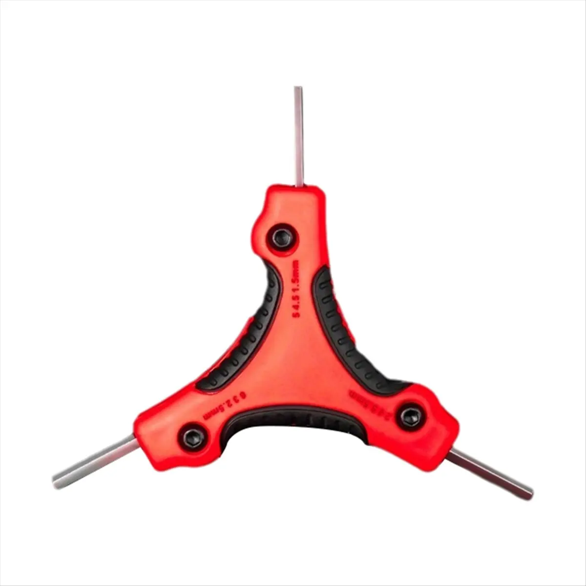 【POPULAR PICK】Folding Hexagonal Star Key -V Steel Portable Screwdriver Tool Metric Folding Hexagonal Wrench Kit Red
