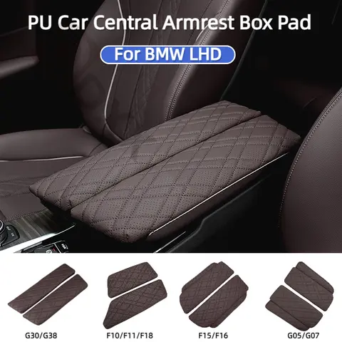 자동차 중앙 팔걸이 박스 콘솔 커버, 자동차 스타일링 액세서리, BMW 시리즈 5 G30 G38 F10 F11 F18 F15 F16 G05 G07 X5X6X7 LHD용, 2 개