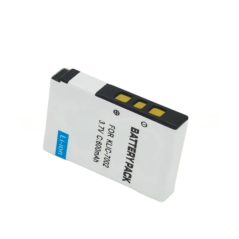KLIC-7002 /K7002 카메라 배터리 3.7V 600mAh 코닥 V630 V603 V530 디지털 카메라 배터리용 리튬 이온 충전식 배터리