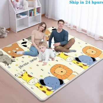 Polymères de motif de dessin animé pour enfants, tapis de jeu pour enfants, tapis de sol doux, activités pour bébés, jouets oligdos