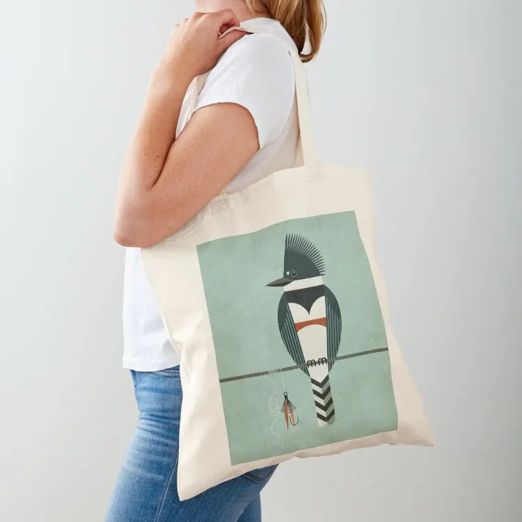 

Belted Kingfisher Tote Bag eco bag folding eco pack Women's shopping bag Women's shopper