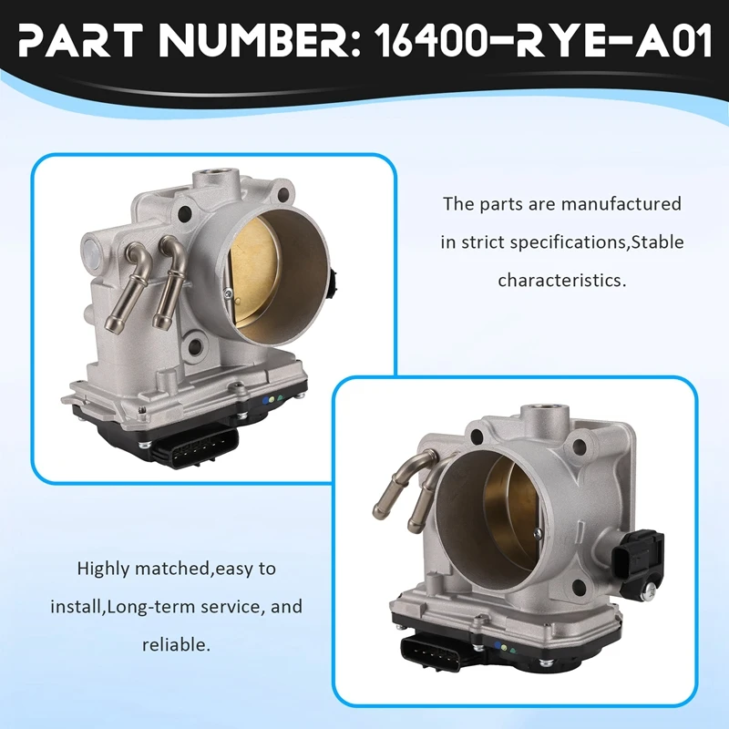 16400-RYE-A01 Car Throttle Body For Honda Odyssey Pilot Ridgeline Accord 16400-RN0-A01