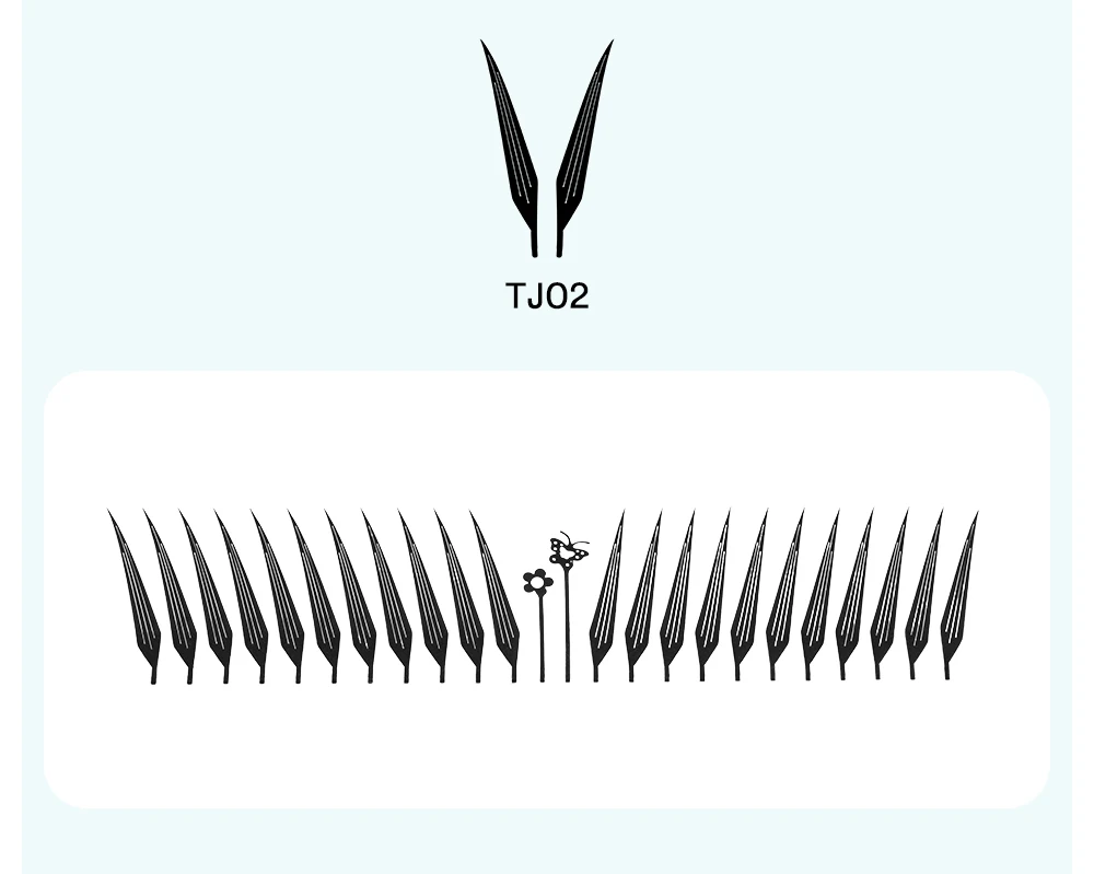 NATUHANA Comic Spire Wimpern C D Curl Anime-Effekt Wimpern Weiche Manga Vorgefertigte Fächer Einzelne Volumen-Wimpern Cosplay-Zubehör – Detail 12