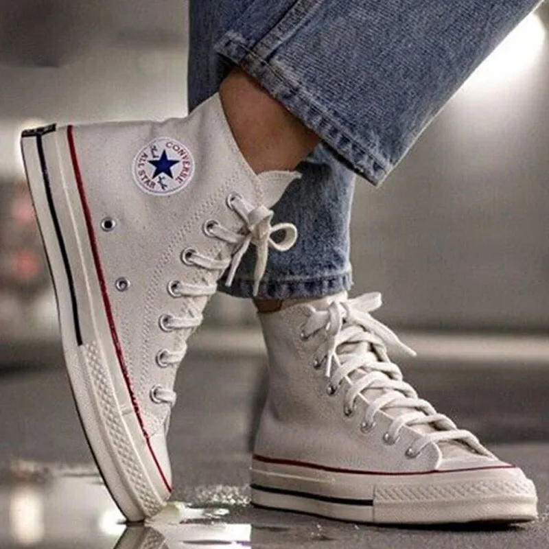 Converse canvas shoes men's shoes women's shoes 2024 new 1970s classic couple sports shoes high top casual shoes 162053