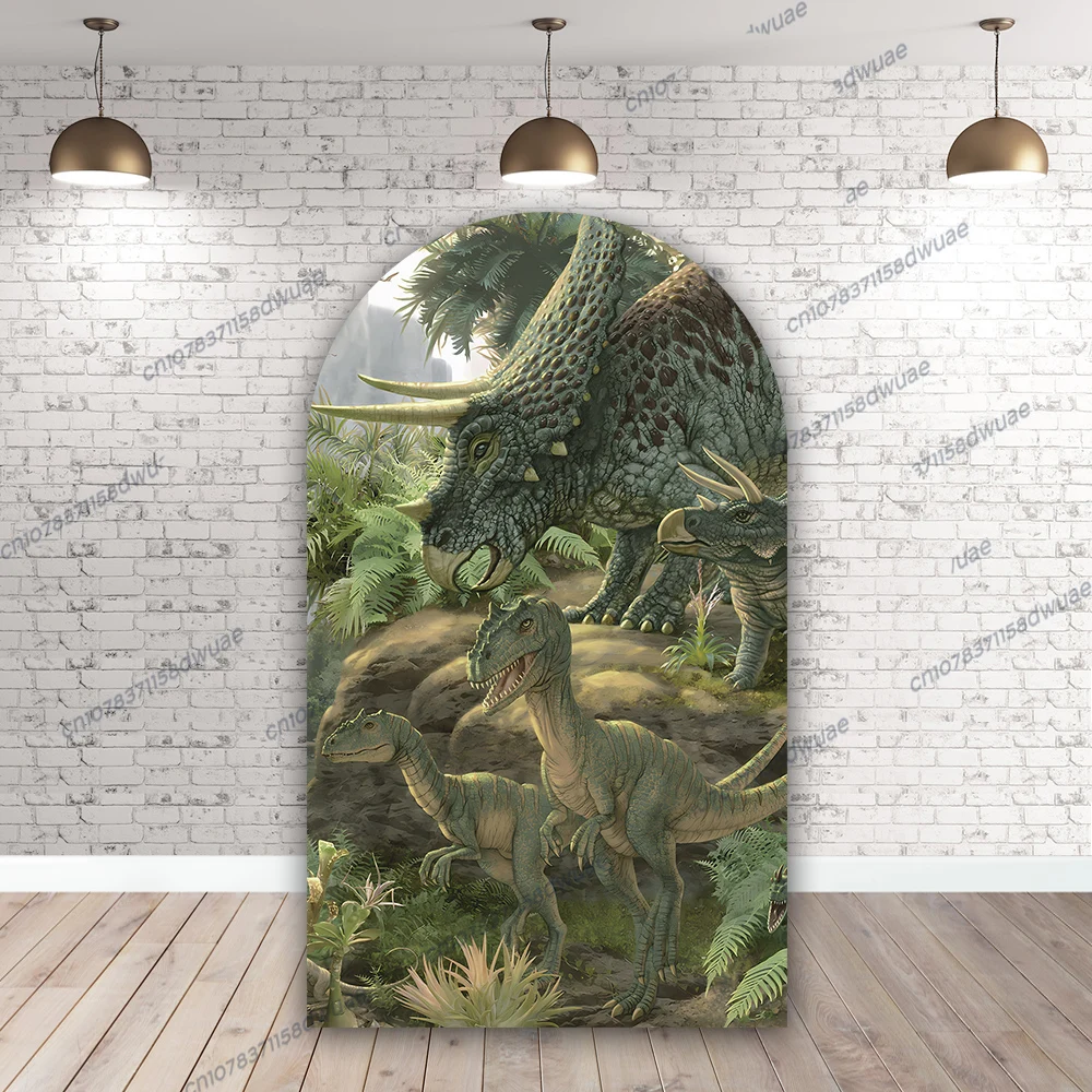 Jurassic Park Dinosaurs Birthday Party Photo Background Arch Photo Backdrop Baby Shower Banner Photography Backdrop