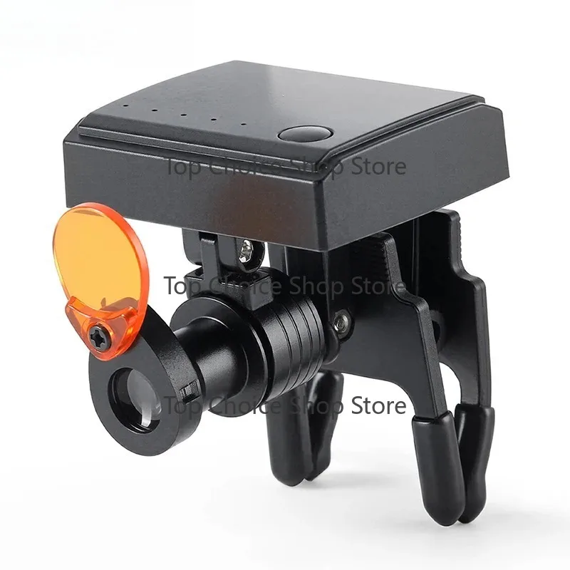 2026 Azdent 5w Wireless magnifying glass headlight with optical filter M1dical clip-on light