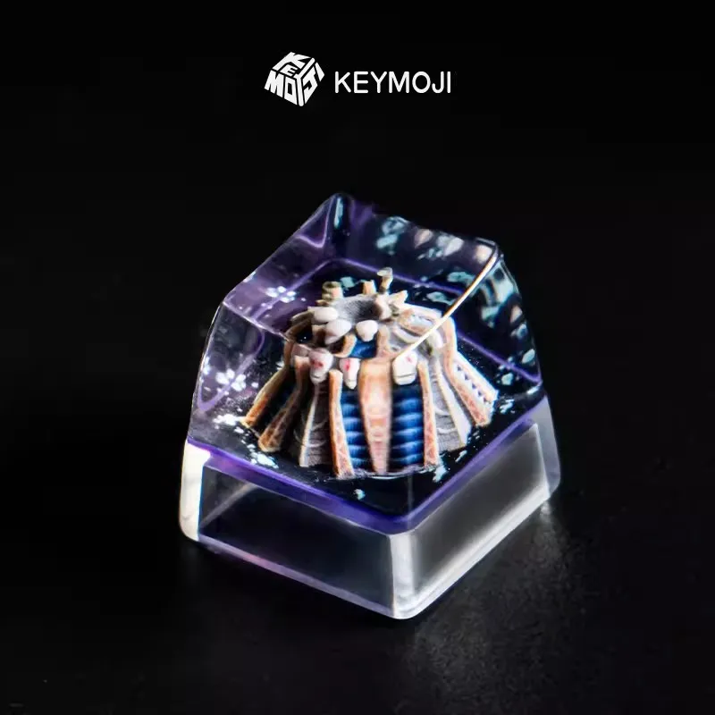 Keymoji WOW Resina Keycap, Upgrade Ziguraut, Moonwell Farm, Orgrimmar, Caps de Impressão 3D para Teclado Mecânico MX Switch, 1 Pc