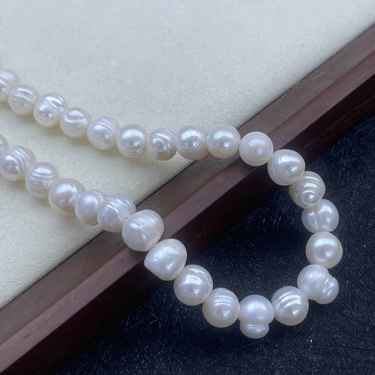 

9-10mm Potato Shape Threaded Beads Natural Freshwater Pearls Beads for Jewelry Making Supplies DIY Necklace Bracelet Accessories