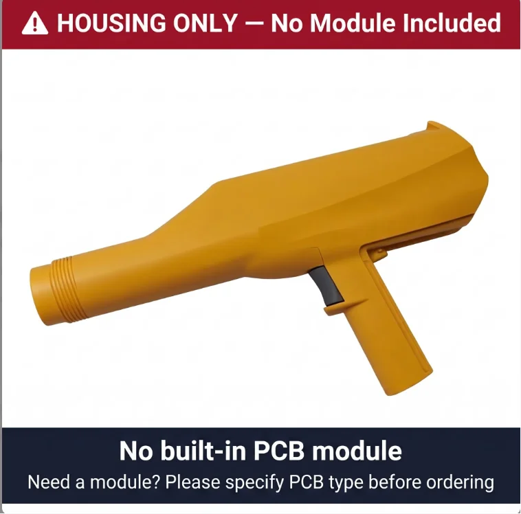 High Yield Manual Electrostatic Powder Coating Gun, Replacement Shell for Metal Spraying, Durable Housing, GM02 Compatible