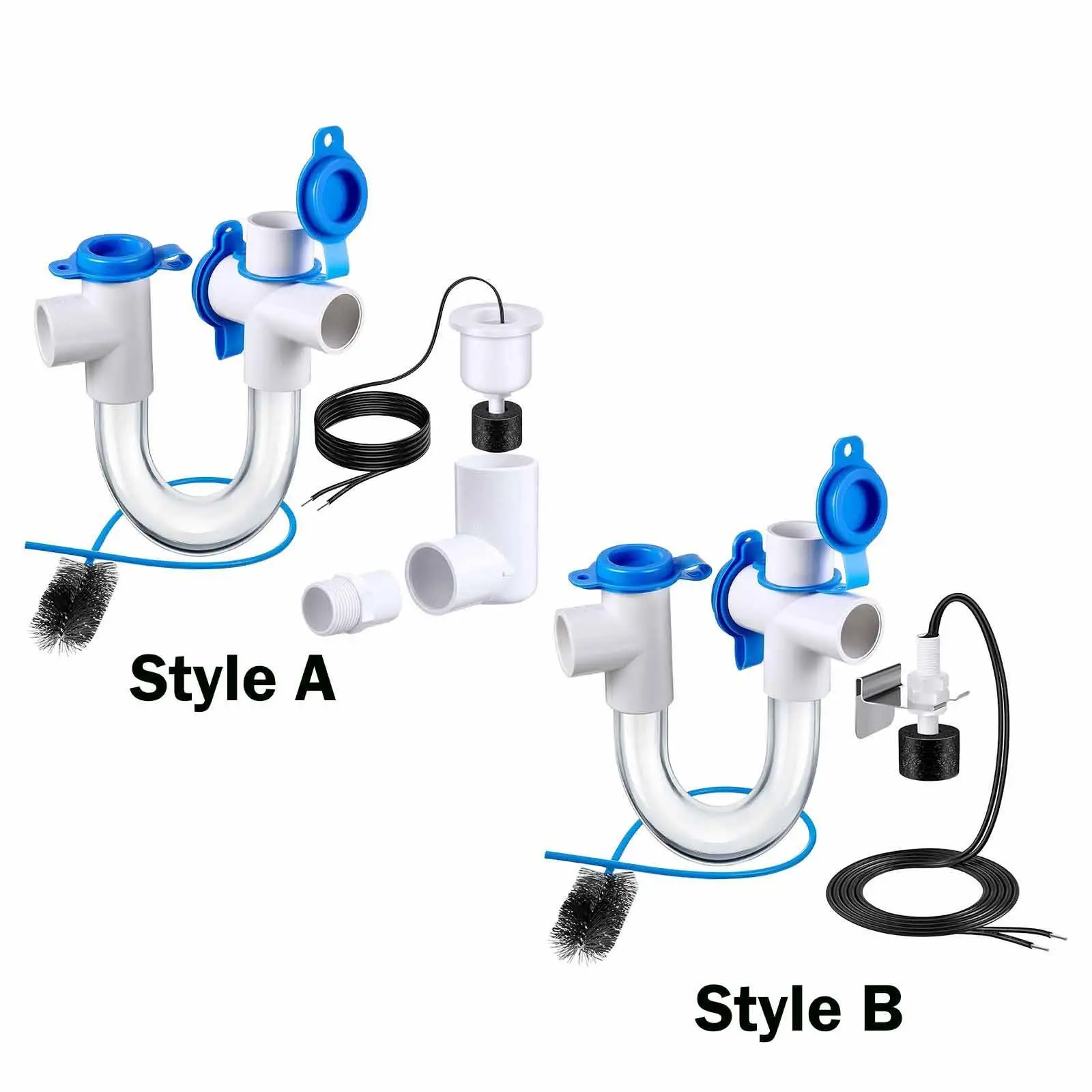 Piège à condensats avec brosse de nettoyage pour drain efficacement le dortoir à condensats