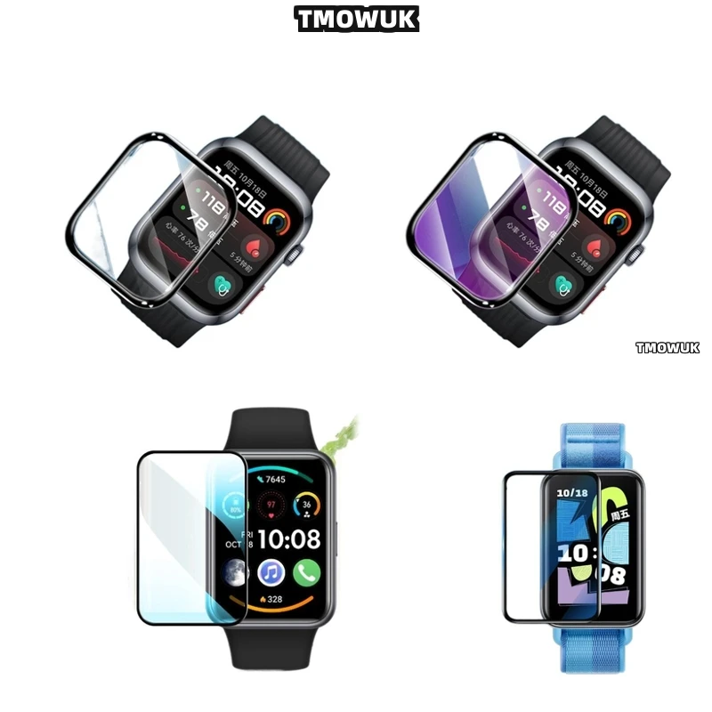 

For Huawei Band 6 7 8 9 10 B6 B7 Watch D2 Fit 3 4 Pro Special Edition 3D Curved Screen Film Protector Flexible Full Cover