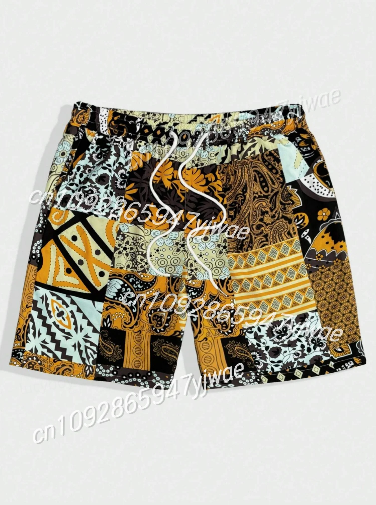 Celana Pendek Pantai Gaya Bohemian Hawaii Wanita Celana Pendek