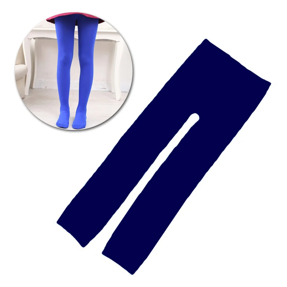 

Girls Winter Warm Lined Navy Tights Stretchy Thick Elastic Leggings Perfect Under Dresses Skirts Tunics Tights for Girls