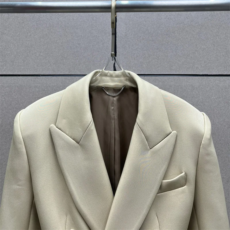 Giacca da Donna Primavera 2026, Nuovo Modello Doppiopetto Slim Fit, Giacca Elegante Casual da Ufficio, Cappotto da Donna Stile Y2K