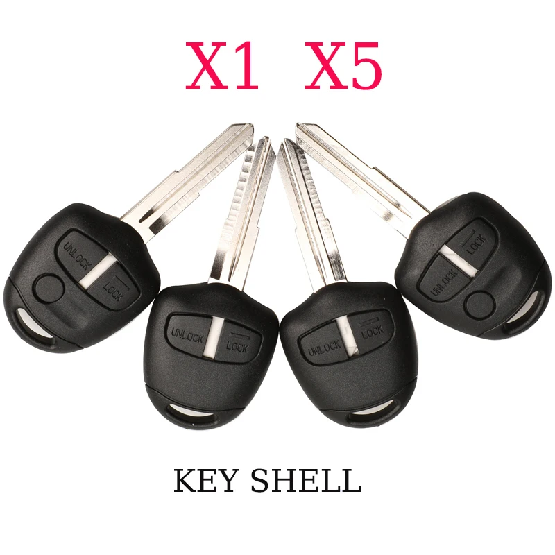 jingyuqin X1 X5 Remote Car Key Shell Case For Mitsubishi Pajero Sport Outlander Grandis ASX Cover Left/right Blade