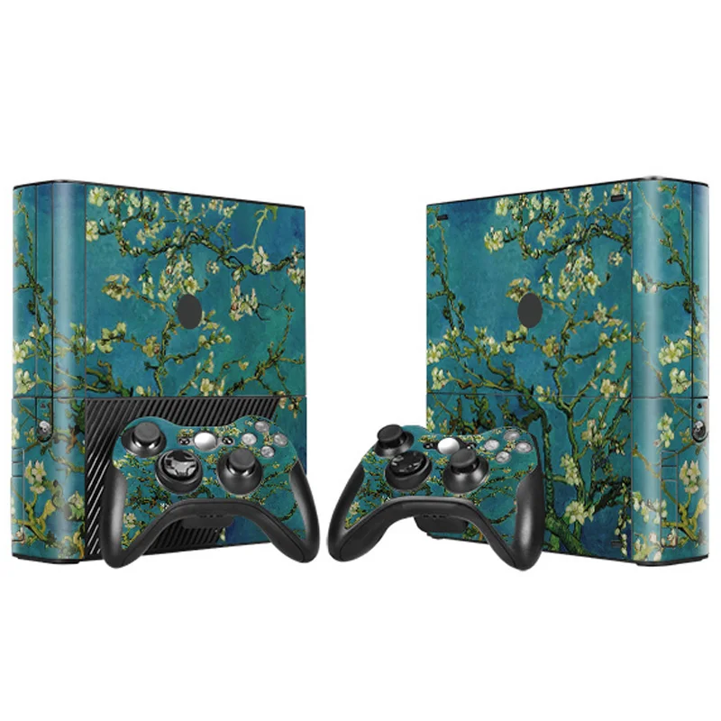 Police box Stylish Design Vinyl Decal Skin Sticker For XBOX 360 E Gaming Console+2 Controller Protective cover