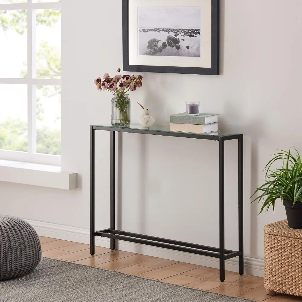 

Darrin Narrow console table, Black