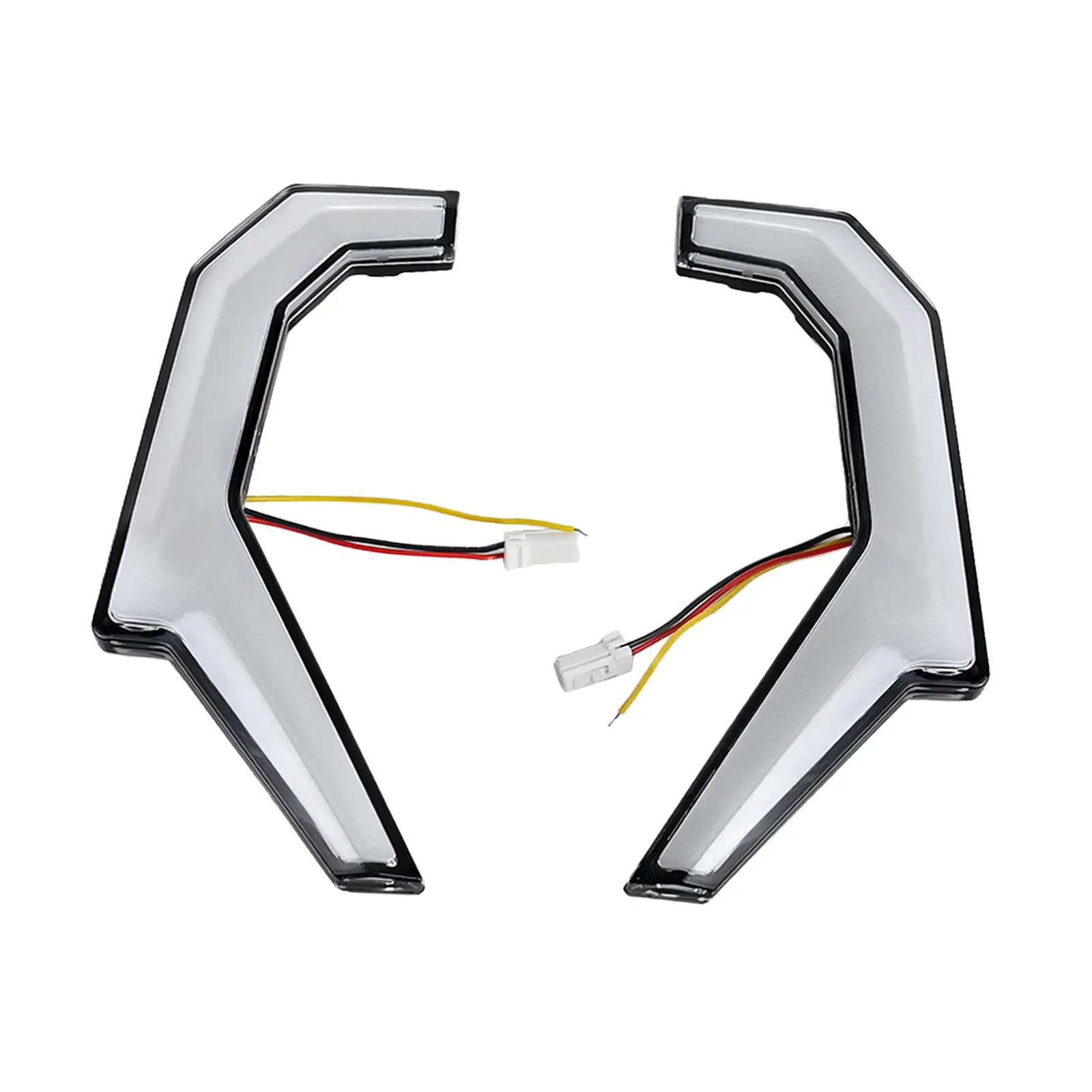 Turn Signal Fang Lights Waterproof Attachment Easy to Install Turn Signal Light for Polaris RZR 4900 900 XP4 1000 XP 1000