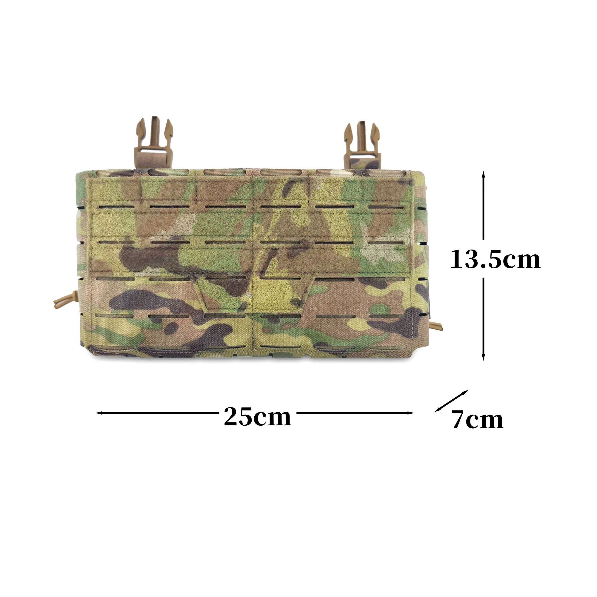 Tactical modular chest plate V4 style expandable front panel, suitable for armor vests and outdoor tactical gear