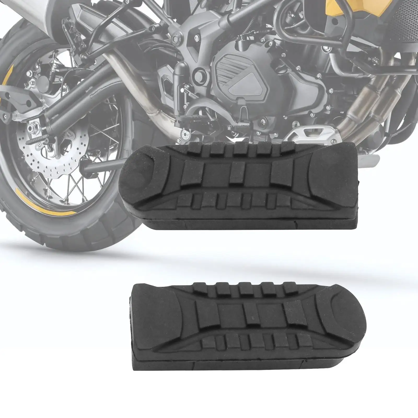 Motorbike Rubber Footrest Pedal Cover Replacement Anti Slip Durable Material for Universal Motorcycle Platforms