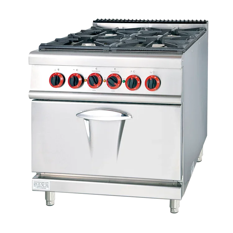 New Product Astar Gas 4 -Burner Commercial Range & Single Oven Stainless Steel More Durable Good Quality