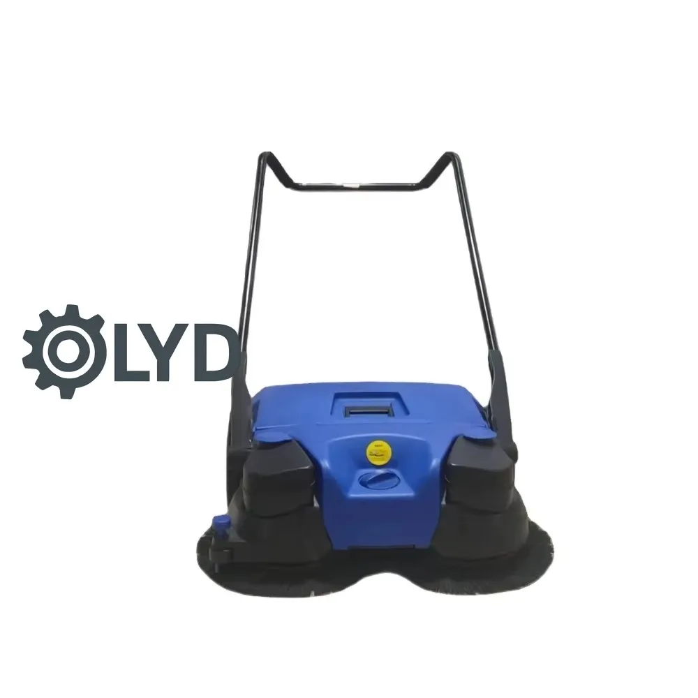 Cleaning Cart Garden Leaf Cleaner Manual Hand Push Floor Sweeper with Adjustable Side Brush
