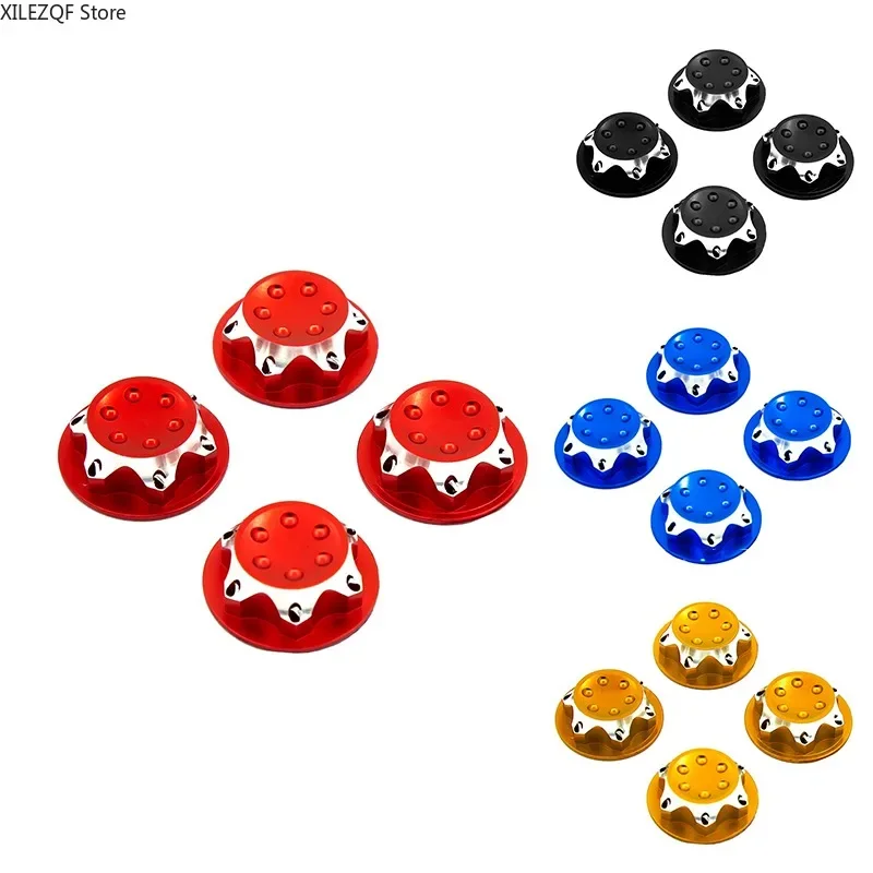 

4pc/lot Aluminium Wheel Hub Cover Antidust Cover 17mm HEX Nut For RC 1:8 Model Car Anti-skid Wheel Cover