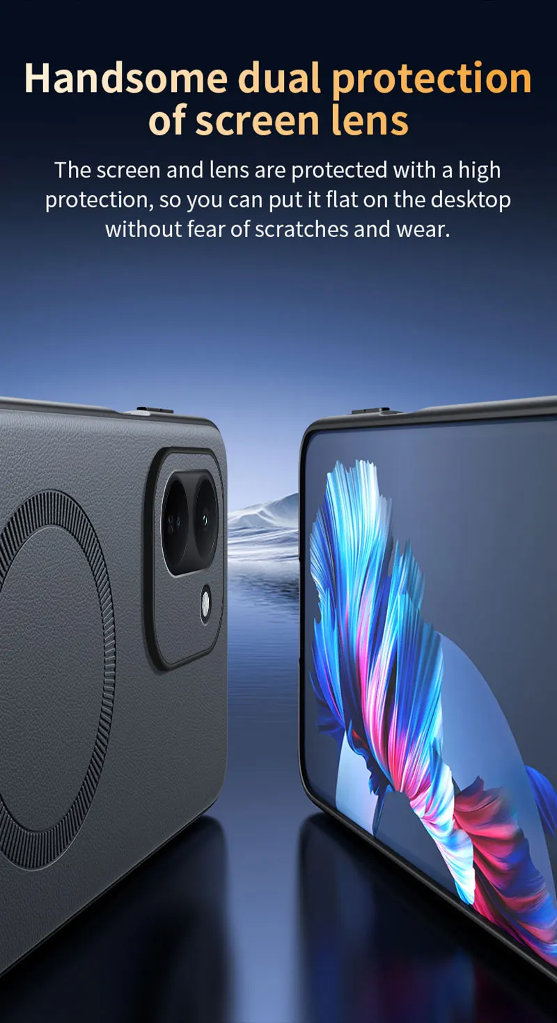 Für IQOO Z11 Hülle Magnetische Leder-Schutzhülle Für VIVO IQOO Z11 Anti-Fingerabdruck Rutschfest PC+TPU – Detail 16