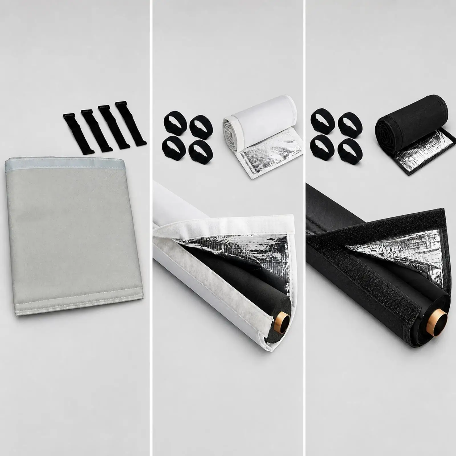 Weather Resistant AC Tube Cover for Outdoor Condenser Piping Insulation Sleeve with Built-in Padding