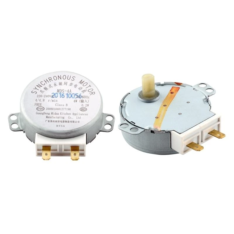 for Midea Microwave Oven Parts Microwave Oven Synchronous Motor Tray Motors MDS-4A AC220-240V 4W 50/60Hz