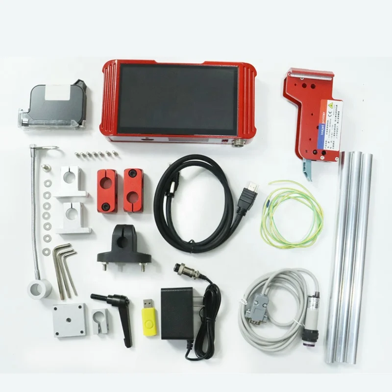 آلة طباعة رمز التاريخ للطابعة النفاثة للحبر شبه الأوتوماتيكية لوضع علامات على الكرتون البلاستيكي على صندوق خشبي #3