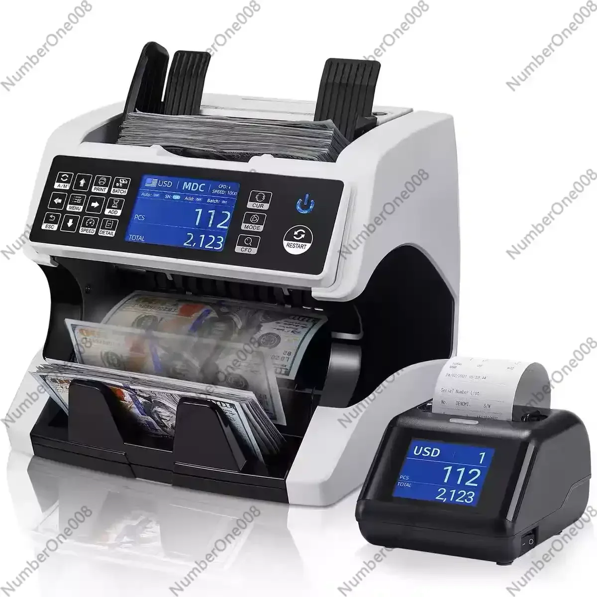 

AL 926 Multi Currency Cash Registe Detector Money Counter Bill Counter Counting Machine LCD Display for EURO US Dollar AUD