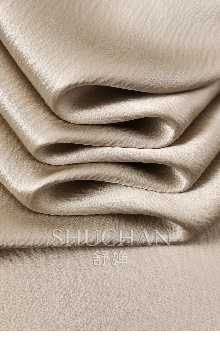 New2025 Spring 6A Pearl Satin, Luxury Brand Haute Couture Silk V-neck Long-sleeved Shirt Women