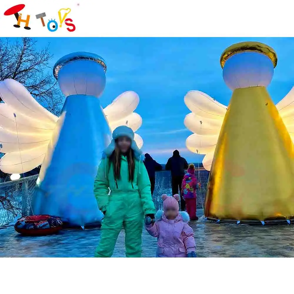 

Fast Ship Air Blown Giant Inflatable Angel Model Christmas Decoration Yard Decor Angels Inflatables Cartoon Balloon