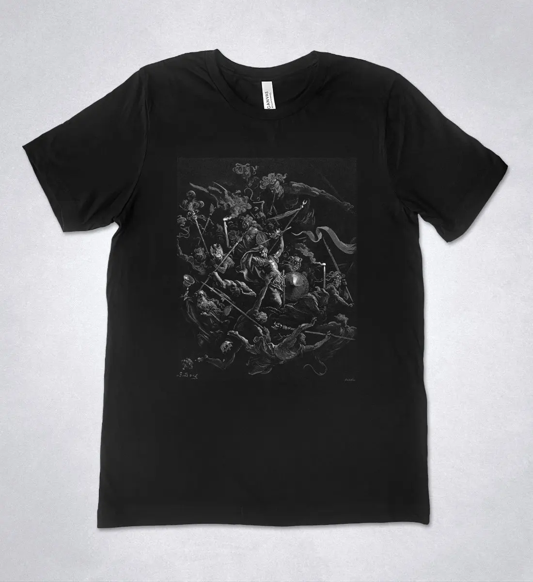 GUSTAVE DORE T-shirt Gustave Dore Illustration John Milton