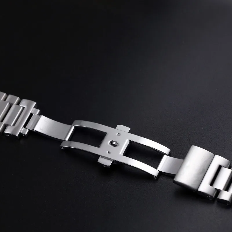 Correa de reloj Seamaster de 20MM para hombre, correa de acero sólido adecuada para la serie Omega Seamaster, pulsera de acero, correa de reloj para hombre