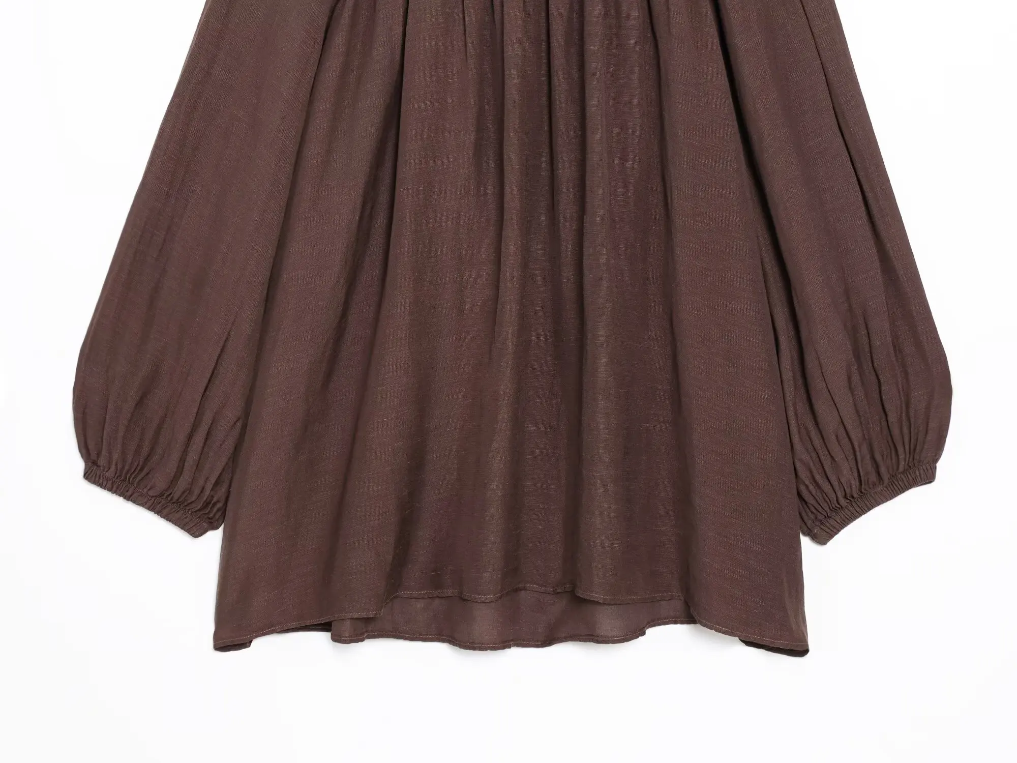 Dave&Di Japanese Style Minimalist One Shoulder Autumn Shirt Coffee Color Elegant Casual Long Sleeve Shirt Tops Blouse Women