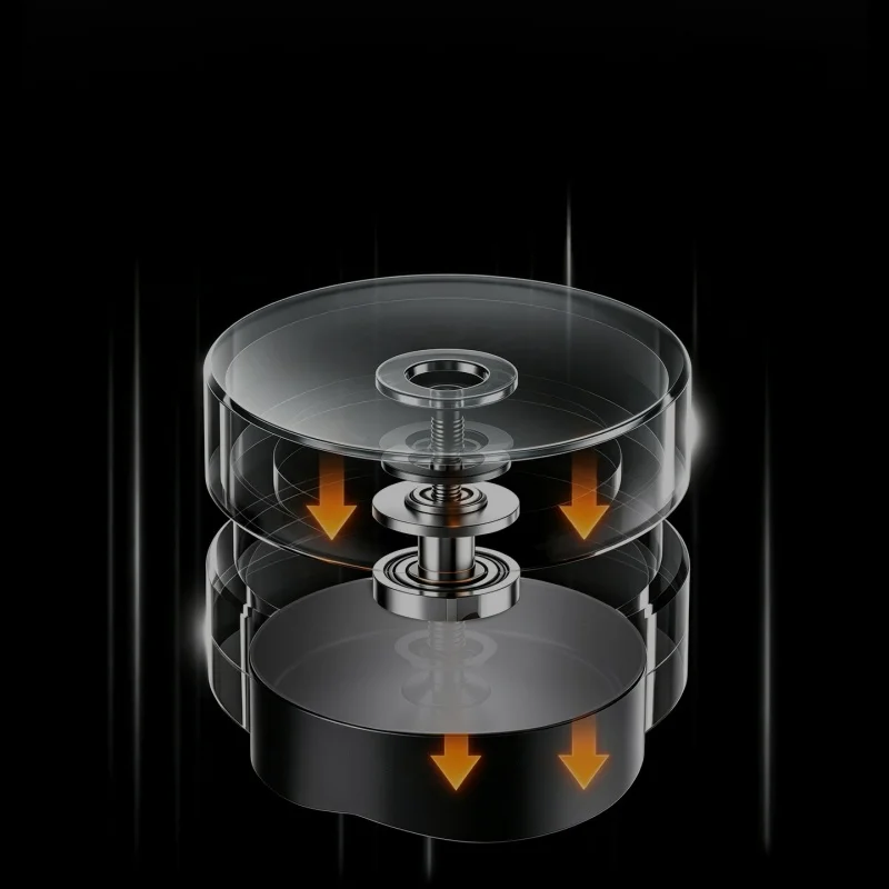 JUSTINLAU 51/53.3/58.3mm Espresso Coffee Distributor Magnetic Levitation 4-Blade Self-Gravity Adjustable-Free Tamper Barista