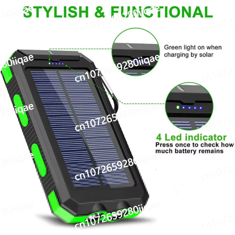 High-efficiency solar mobile power bank, suitable for mobile phones/tablets/other electronic devices