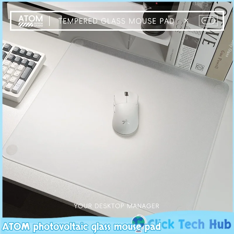 

Атом фотоэлектрический стеклянный коврик для мыши игровой класс ультра стальной закаленное стекло обновление гладкий Fps киберспортивный игровой настольный коврик домашний коврик