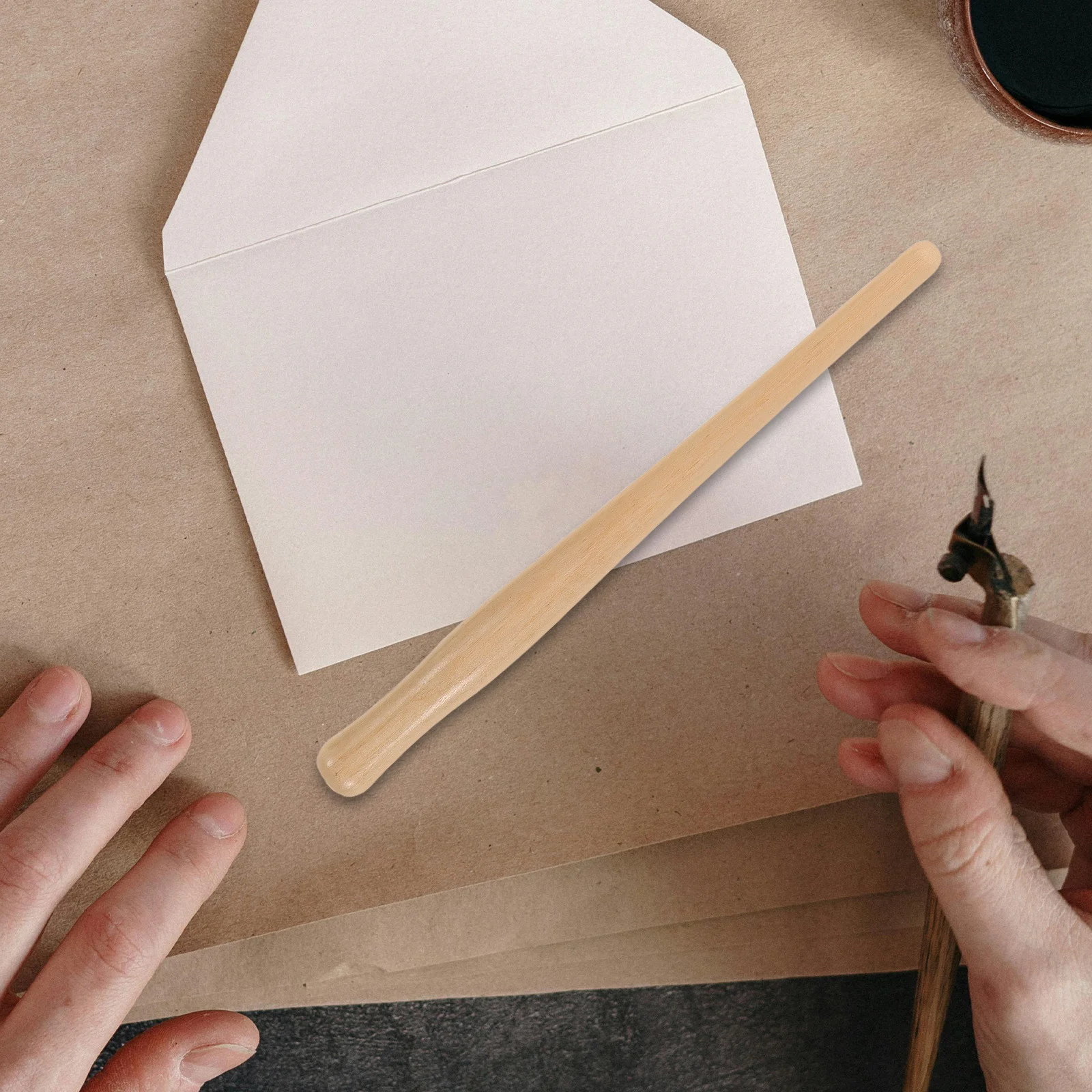 2pcs Wooden Dip Pen Holder: Vintage Calligraphy Pen For Chinese Comic Artists Comfortable Grip Long Writing Sessions Replacement