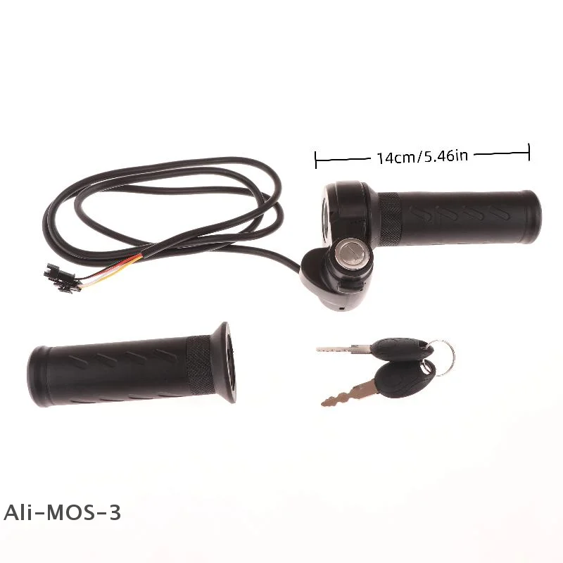 

Electric Bike Scooter Twist Throttle Grip Universal Voltage E-Bike Throttle Grip Scooter Handle Vehicle Speed Regulating Handle