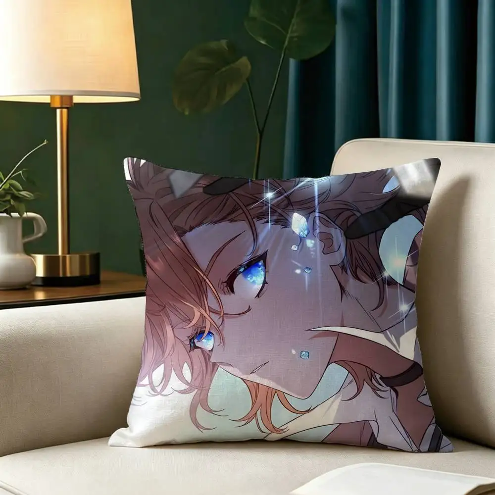 Bungo Stray Dogs Chuya Nakahara Square Double-Sided printed Pillow Case Bedroom Bedside Pillow Sofa Cushion Cover